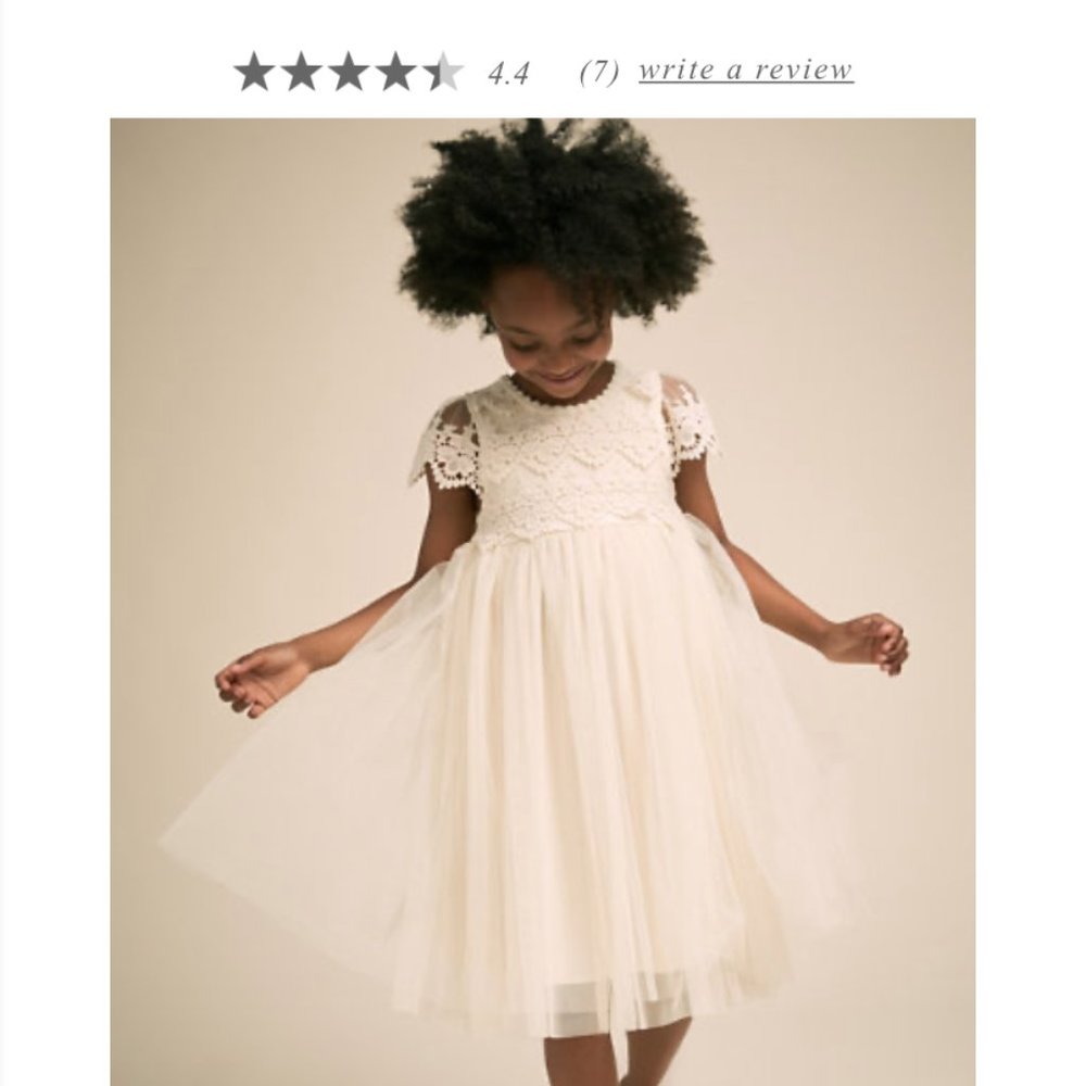 BHLDN Flower Girl Dress - 2-3T + Ballerina Shoes